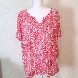 Erika top with decorative tie & studs, 2X